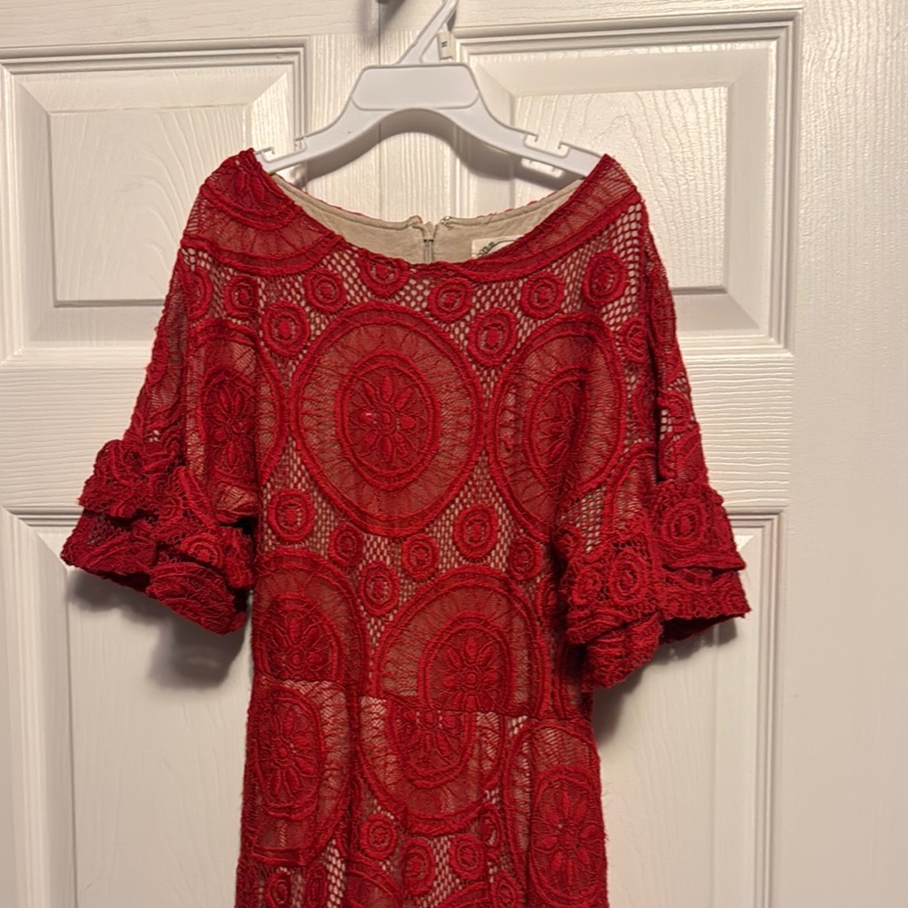 Mia joy Joyfolie dress - Elegant Red Lace Dress